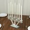 12" Clear Crystal 7 Branch Glass Candelabra with Crystal Filler Wedding Home